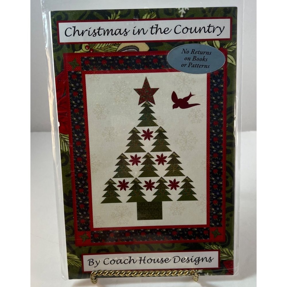 Applique Christmas Tree Lap Quilt Pattern Christmas in the Country Coach House